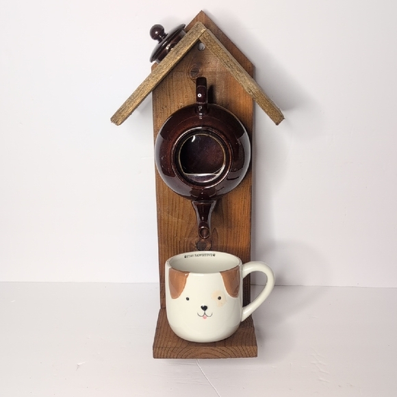 Other - Rustic Wooden Handmade Bird Feeder Dog